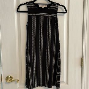 Loft black and white shift dress